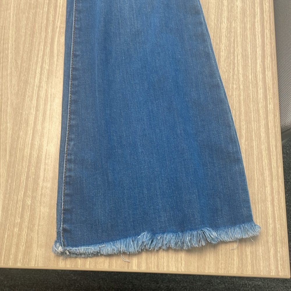 Sincerely Jules Blue Flare Wide Leg Jeans - Picture 4 of 6